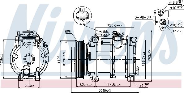 Nissens 89074 - Kompresor, klima-Uređaj www.molydon.hr