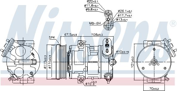 Nissens 89100 - Kompresor, klima-Uređaj www.molydon.hr