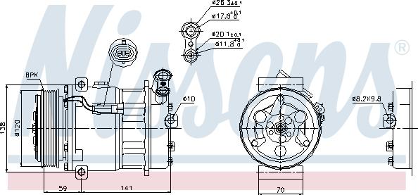 Nissens 89124 - Kompresor, klima-Uređaj www.molydon.hr