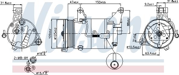 Nissens 89340 - Kompresor, klima-Uređaj www.molydon.hr