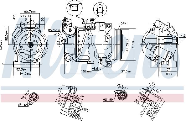 Nissens 89350 - Kompresor, klima-Uređaj www.molydon.hr