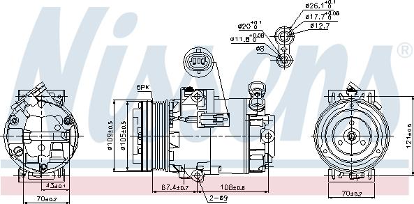 Nissens 89222 - Kompresor, klima-Uređaj www.molydon.hr