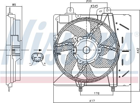 Nissens 85991 - Ventilator, hladjenje motora www.molydon.hr