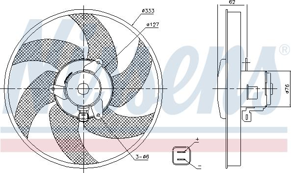 Nissens 85950 - Ventilator, hladjenje motora www.molydon.hr