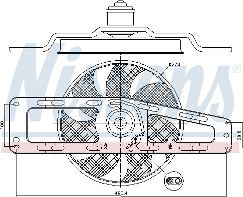 Nissens 85498 - Ventilator, hladjenje motora www.molydon.hr