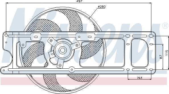 Nissens 85597 - Ventilator, hladjenje motora www.molydon.hr