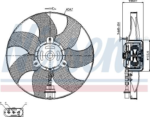 Nissens 85543 - Ventilator, hladjenje motora www.molydon.hr