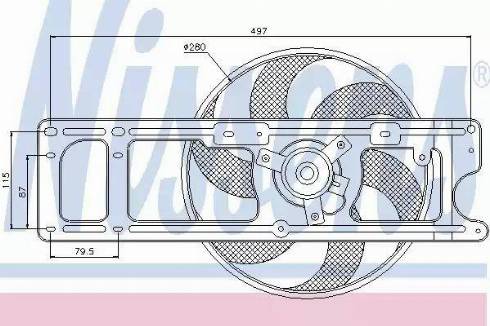 Nissens 85518 - Ventilator, hladjenje motora www.molydon.hr