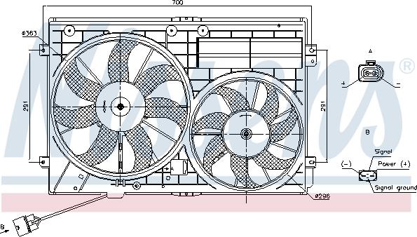 Nissens 85643 - Ventilator, hladjenje motora www.molydon.hr