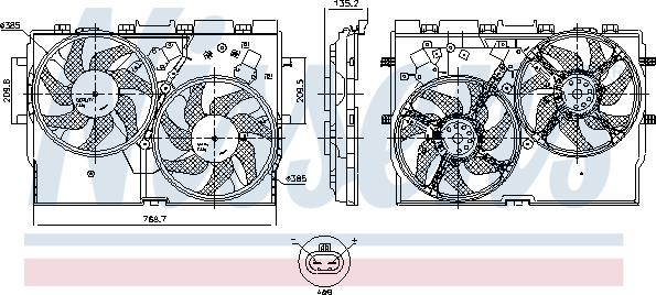 Nissens 850004 - Ventilator, hladjenje motora www.molydon.hr