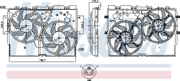 Nissens 850005 - Ventilator, hladjenje motora www.molydon.hr