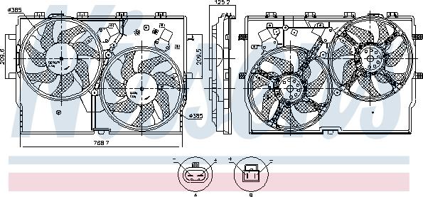 Nissens 850002 - Ventilator, hladjenje motora www.molydon.hr