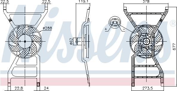 Nissens 850089 - Ventilator, hladjenje motora www.molydon.hr