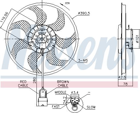 Nissens 850074 - Ventilator, hladjenje motora www.molydon.hr