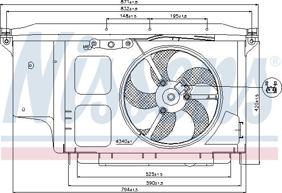 Nissens 85007 - Ventilator, hladjenje motora www.molydon.hr