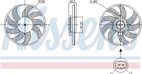 Nissens 850105 - Ventilator, hladjenje motora www.molydon.hr