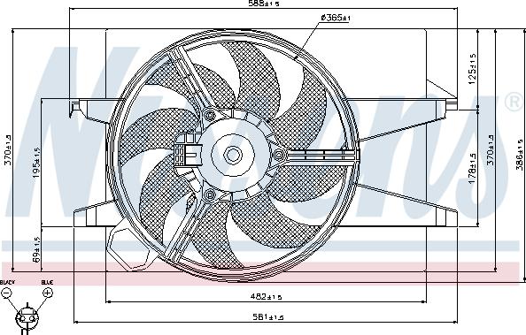 Nissens 85032 - Ventilator, hladjenje motora www.molydon.hr