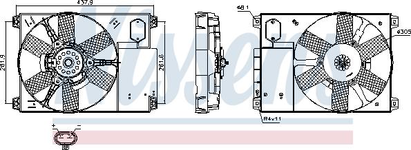 Nissens 85020 - Ventilator, hladjenje motora www.molydon.hr