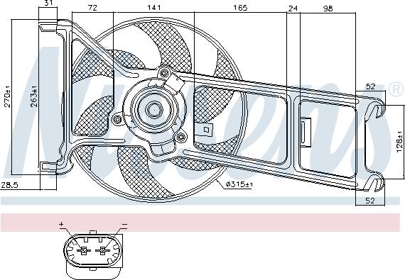 Nissens 85023 - Ventilator, hladjenje motora www.molydon.hr