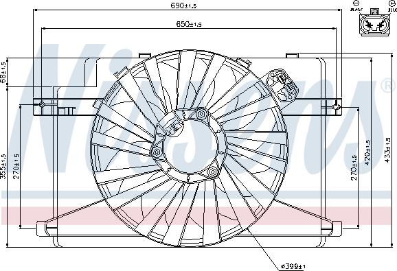 Nissens 85106 - Ventilator, hladjenje motora www.molydon.hr