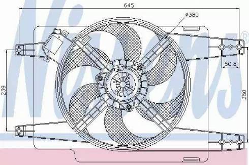 Nissens 85108 - Ventilator, hladjenje motora www.molydon.hr