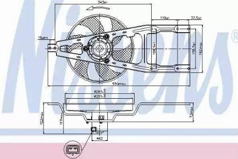 Nissens 85135 - Ventilator, hladjenje motora www.molydon.hr