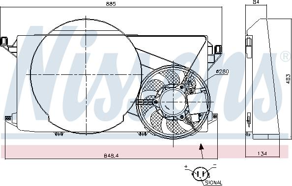 Nissens 85825 - Ventilator, hladjenje motora www.molydon.hr