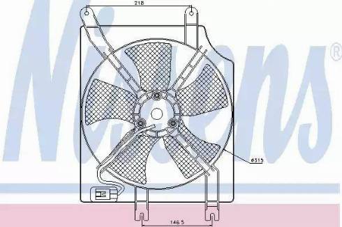 Nissens  85354 - Ventilator, kondenzator klima-Uređaja www.molydon.hr