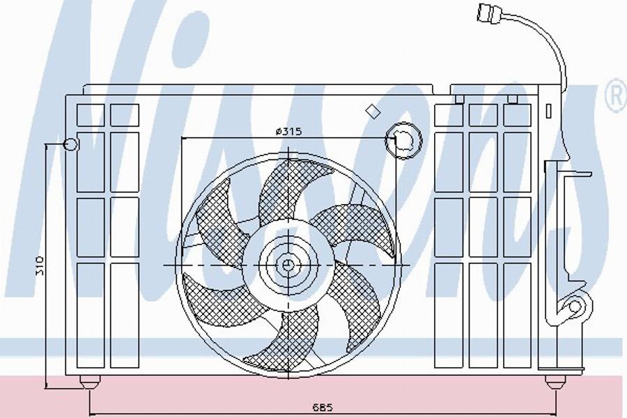 Nissens 85325 - Ventilator, hladjenje motora www.molydon.hr