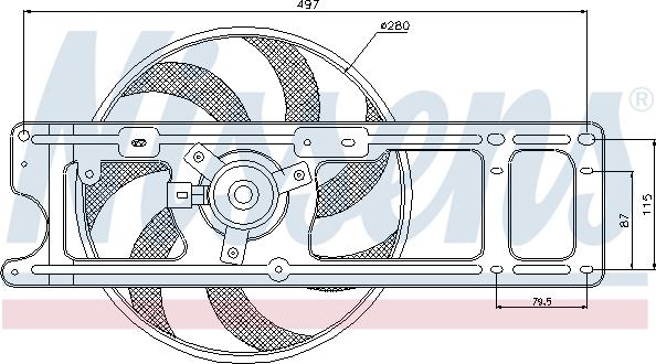 Nissens 85254 - Ventilator, hladjenje motora www.molydon.hr