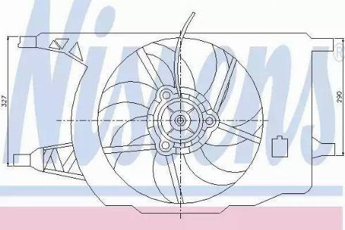 Nissens 85256 - Ventilator, hladjenje motora www.molydon.hr