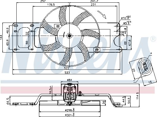 Nissens 85712 - Ventilator, hladjenje motora www.molydon.hr