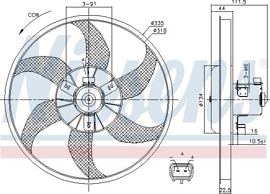 Nissens 85782 - Ventilator, hladjenje motora www.molydon.hr