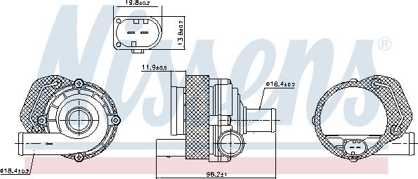 Nissens 831065 - Vodena pumpa www.molydon.hr