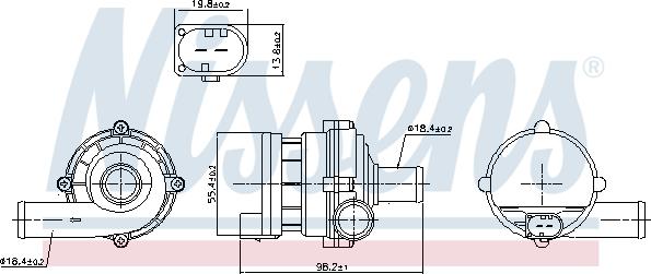 Nissens 832169 - Dodatna pumpa za Vod  www.molydon.hr