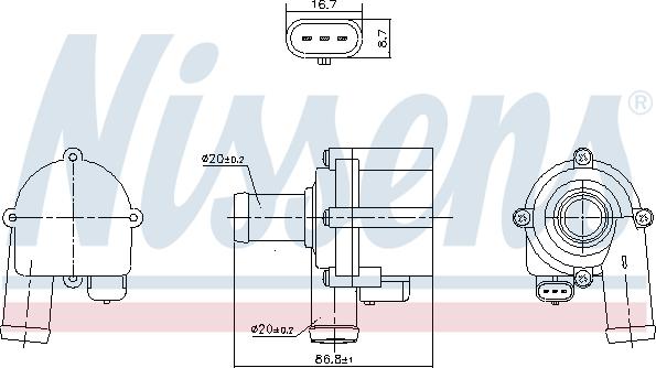 Nissens 832172 - Vodena pumpa www.molydon.hr