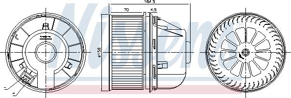 Nissens 87492 - Ventilator kabine/unutrasnjeg prostora www.molydon.hr