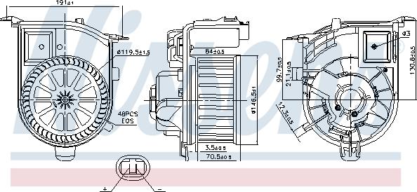 Nissens 87450 - Ventilator kabine/unutrasnjeg prostora www.molydon.hr