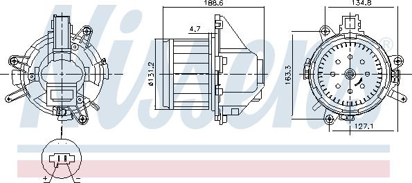 Nissens 87596 - Ventilator kabine/unutrasnjeg prostora www.molydon.hr