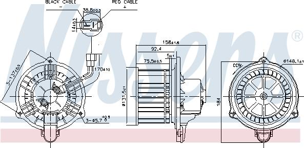 Nissens 87537 - Ventilator kabine/unutrasnjeg prostora www.molydon.hr