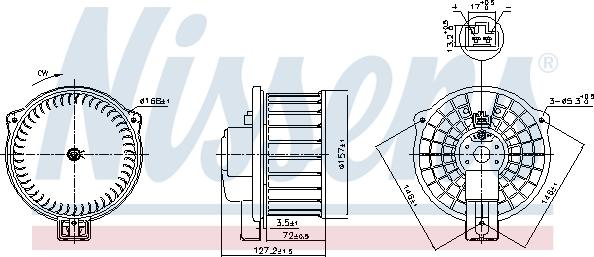 Nissens 87631 - Ventilator kabine/unutrasnjeg prostora www.molydon.hr