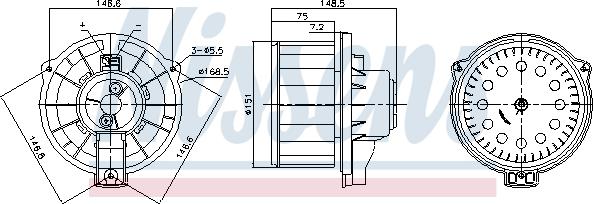 Nissens 87620 - Ventilator kabine/unutrasnjeg prostora www.molydon.hr