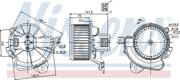 Nissens 87086 - Ventilator kabine/unutrasnjeg prostora www.molydon.hr