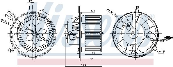 Nissens 87032 - Ventilator kabine/unutrasnjeg prostora www.molydon.hr