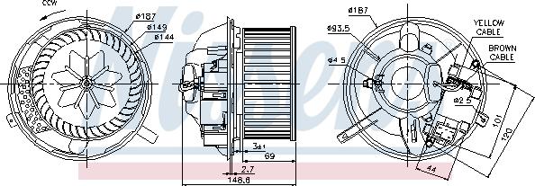 Nissens 87072 - Ventilator kabine/unutrasnjeg prostora www.molydon.hr