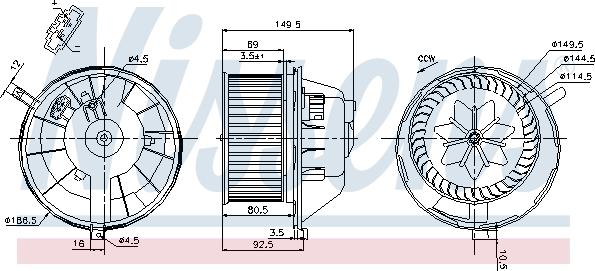 Nissens 87144 - Ventilator kabine/unutrasnjeg prostora www.molydon.hr