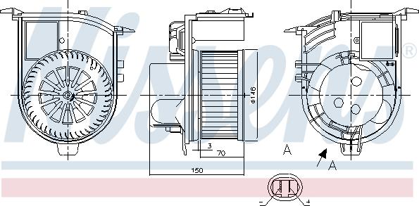 Nissens 87398 - Ventilator kabine/unutrasnjeg prostora www.molydon.hr