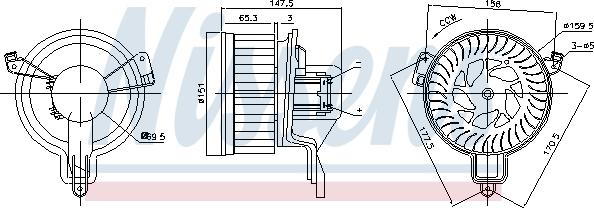 Nissens 87259 - Ventilator kabine/unutrasnjeg prostora www.molydon.hr