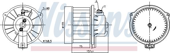 Nissens 87796 - Ventilator kabine/unutrasnjeg prostora www.molydon.hr