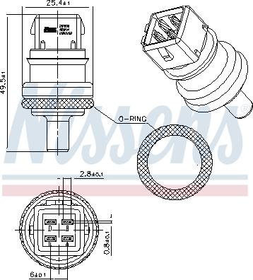 Nissens 207090 - Senzor, temperatura rashladne tekućinu www.molydon.hr